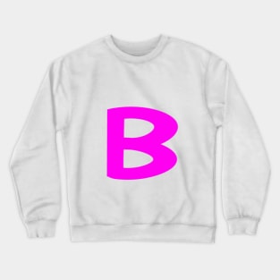 Letter B Pink Crewneck Sweatshirt